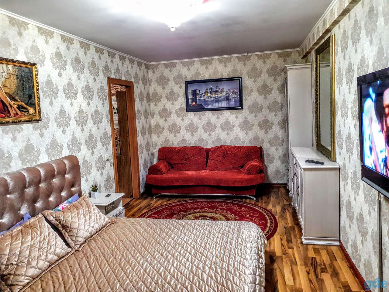 1 к.кв.на часы,сутки возле Комаровского рынка., Куйбышева-46, фотография 2