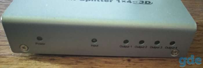 Продам HDMI splitter (разветвитель) на 4 порта 4k×2k (1HDMI вход на 4 HDMI выхода), фотография 3