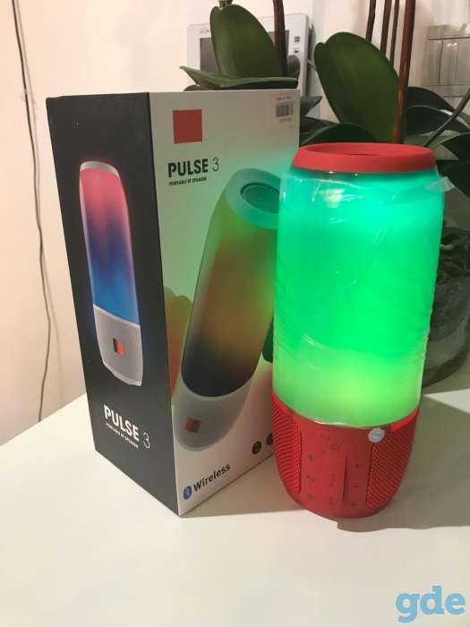 Колонки jbl puls 3 (синяя и красная), фотография 6