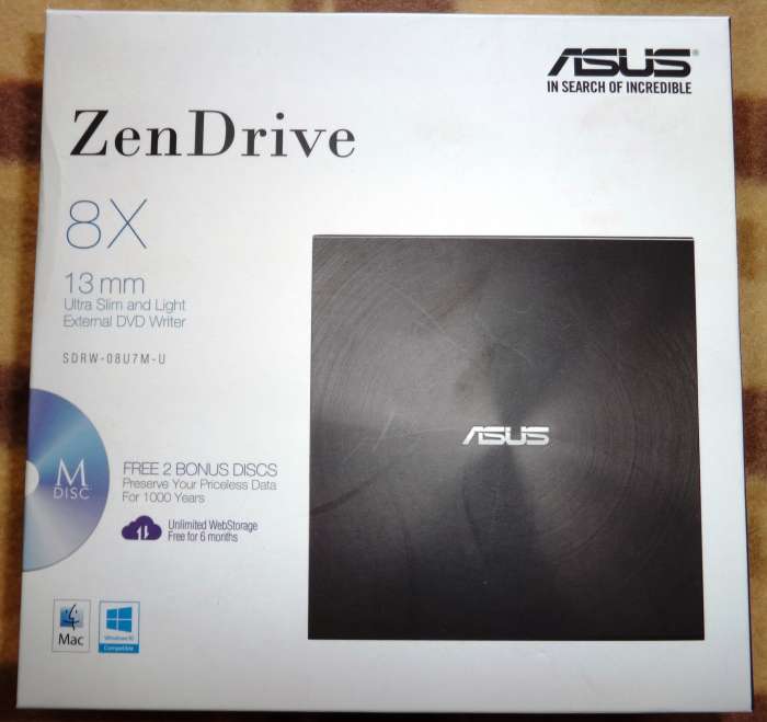 Внешний записывающий DVD-привод Asus ZenDrive U7M, фотография 3