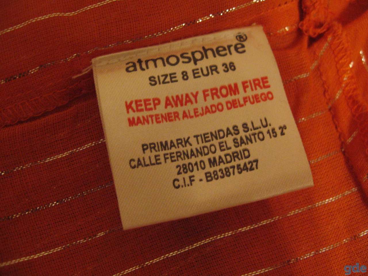 Топ на бретелях ATMOSPHERE с этикетками НОВЫЙ тыквенно-оранжевый цвет, фотография 8