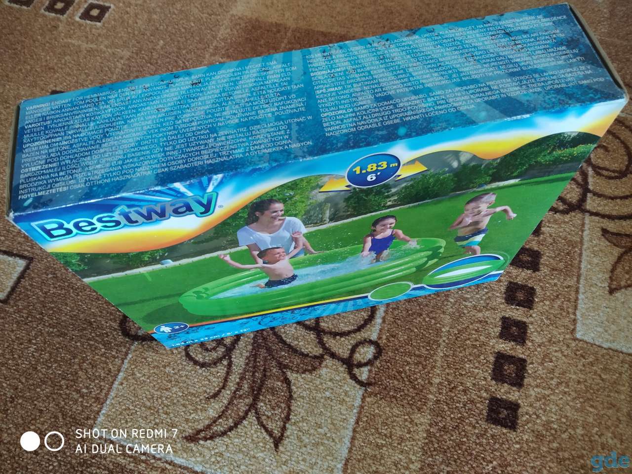 Бассейн BestWay детский 183*33 надувной круглый., фотография 1