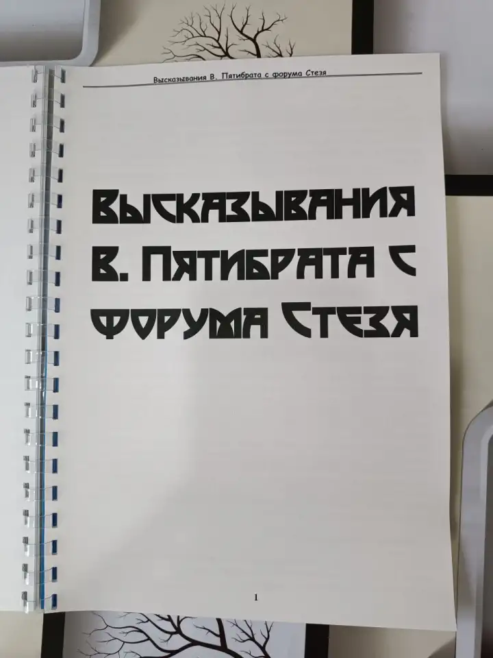 КНИГА ВЛАДИМИР ПЯТИБРАТ. ГЛУБИННАЯ ИНФА C ФОРУМА СТЕЗЯ, фотография 3