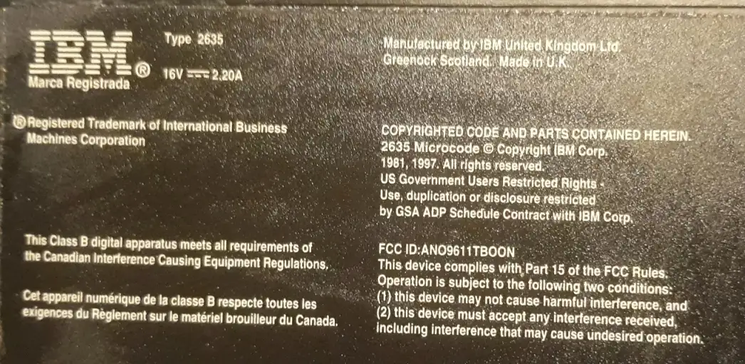 ноутбук IBM ThinkPad Type 2635, фотография 2