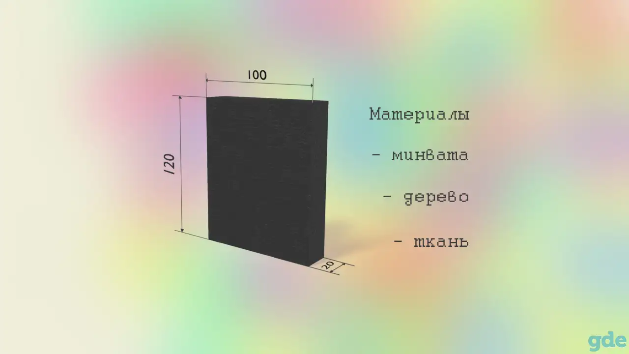 Звукоизолирующая панель для домашней студии, фотография 1