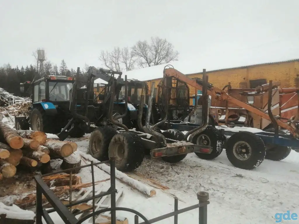 Трактор лесовоз мтз 892.2 с прицепом Palms10b 2018 года, фотография 2