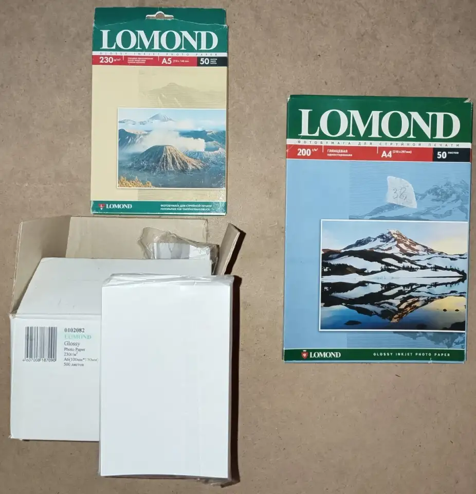 ФотоБумага Lomond, фотография 1