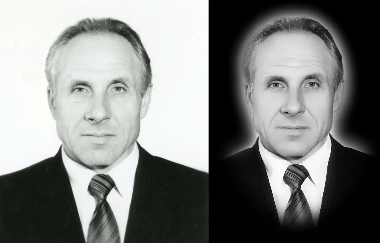 Ретушь фото на памятник или медальон, фотография 8