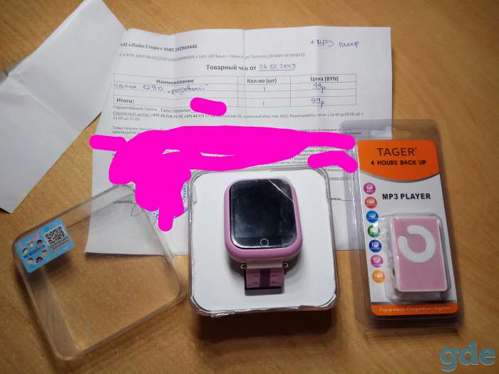 Умные часы с GPS и до. + MP3 плеер + наушники, фотография 1