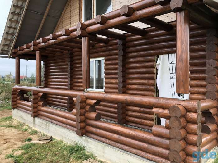 Шлифовка, покраска, конопатка срубов. Теплый шов, обсада., фотография 10