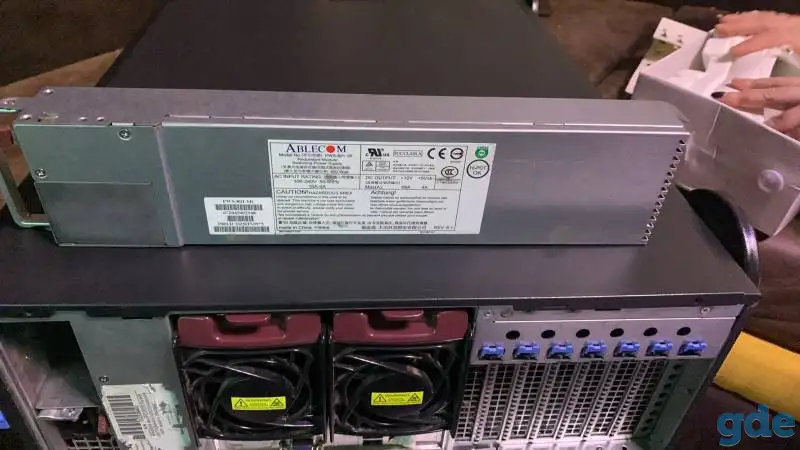 Продам мощный сервер SUPERMICRO Xeon, 64GB, 10TB, 2x800w, фотография 3