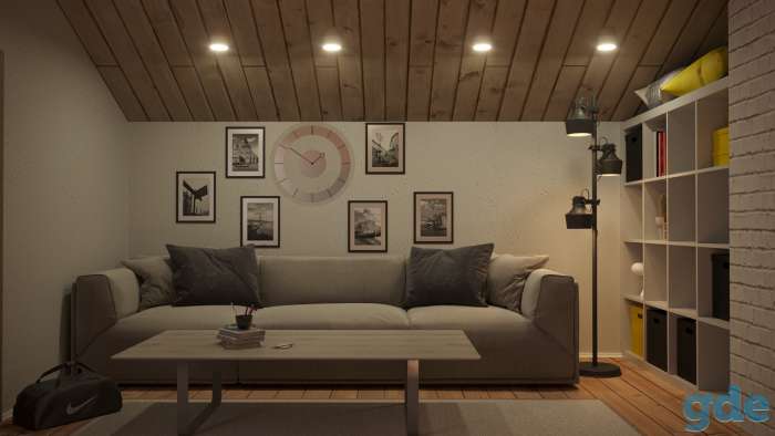 3D визуализация интерьера по вашему чертежу.  Работаю в 3Ds Max и corona render.  Цена 9 руб. кв/м. Две картинки входят, фотография 13