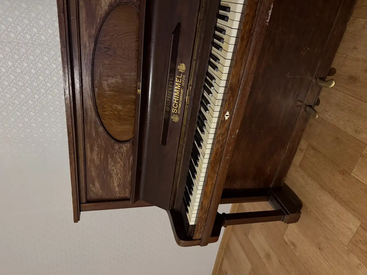 Немецкое антикварное пианино Schimmel Leipzig, фотография 4