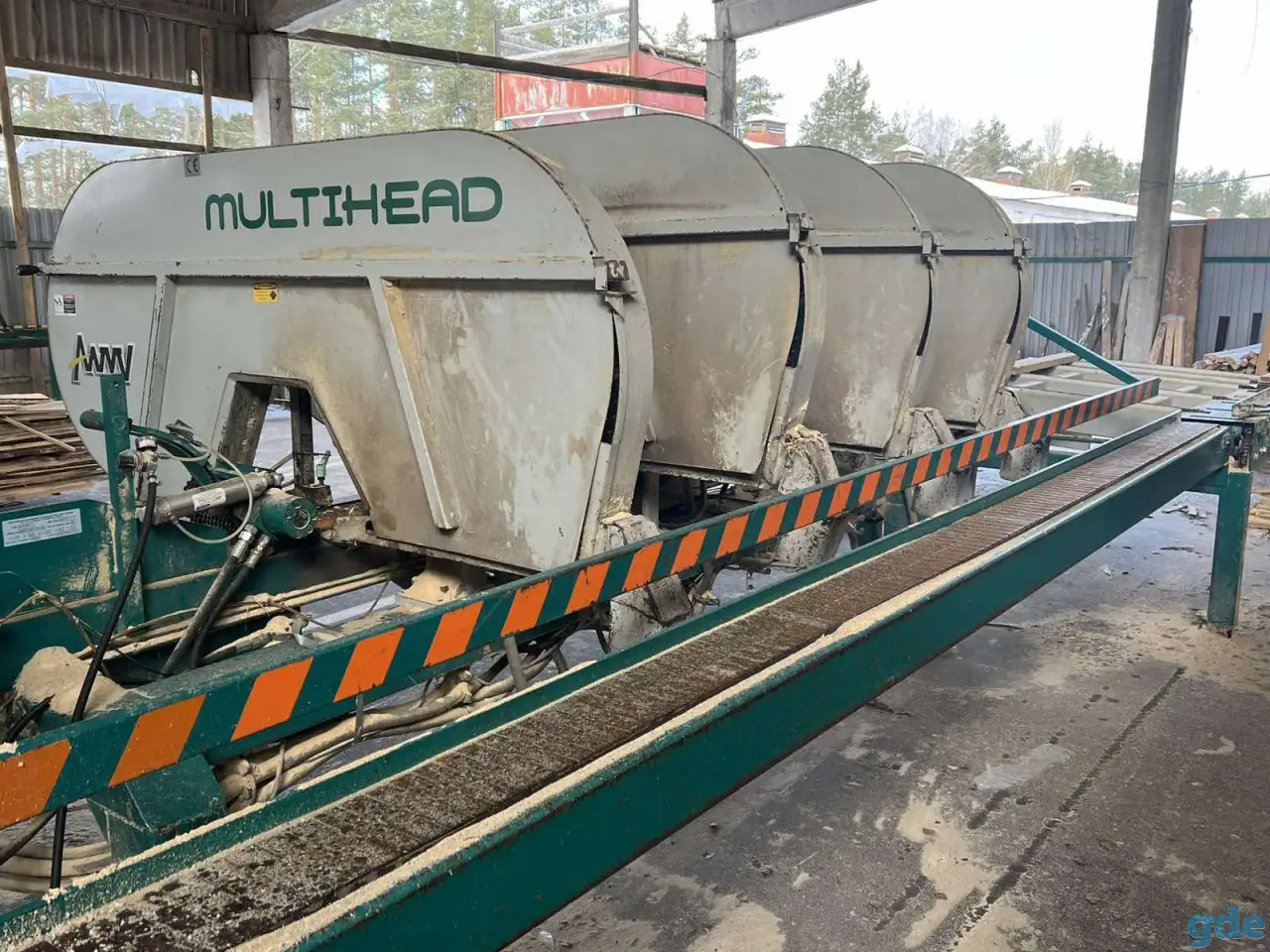 Многоголовый ленточный станок Wood-Mizer Multihead MH4D12, 2007 г.в, фотография 3