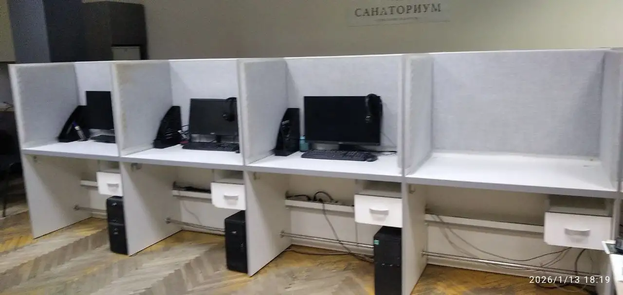 Офисный модуль с звукопоглощающими перегородками, фотография 1