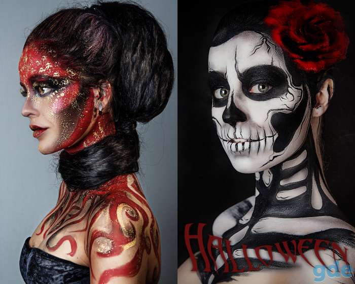 Аквагрим на Halloween, фотография 12
