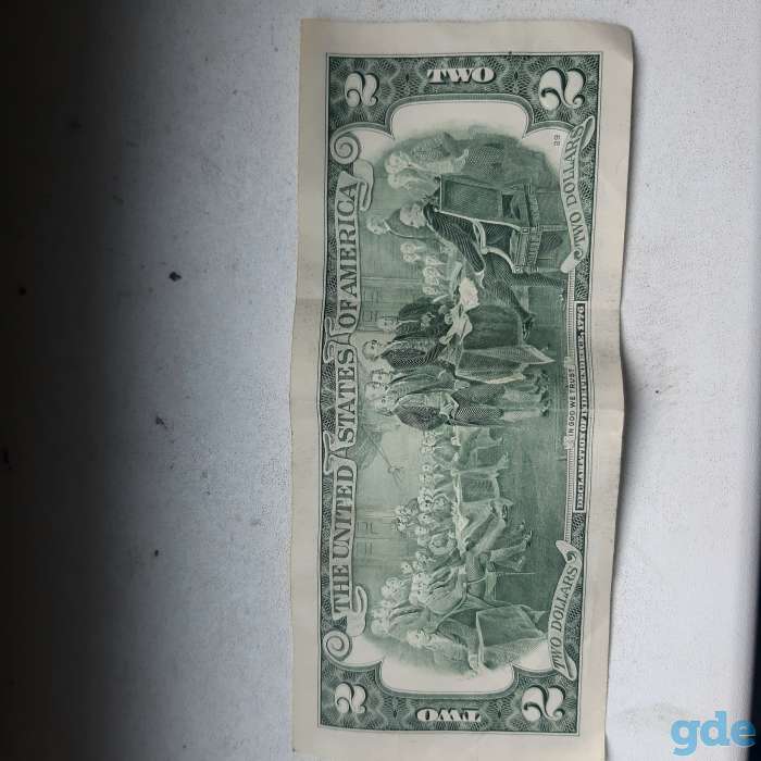 Продам 2 $ одной купюрой, фотография 1