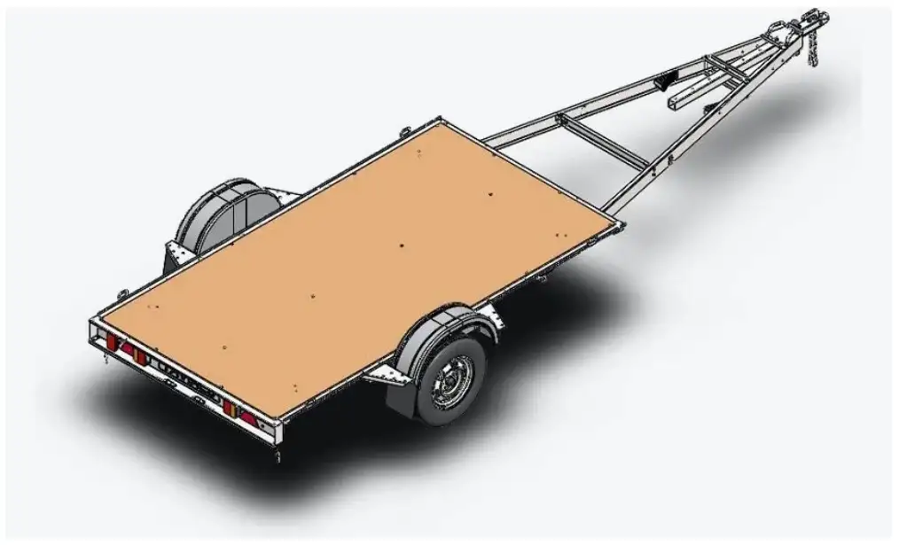 Автомобильный прицеп Tavials ДОН Н5521 лафет, фотография 4