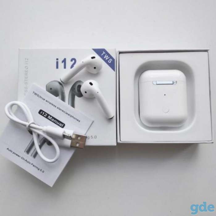 Беспроводные наушники i12 TWS, фотография 2