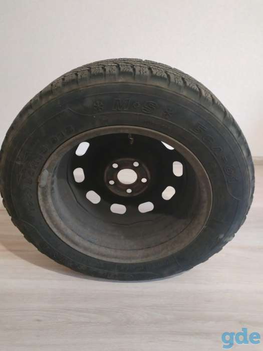 Б/у Резина Белшина Бел-81 195/65R15 91S о штампованными  дисками 4 шт. 15 6.0J 5x100 ET-38 DIA-57.1, фотография 1