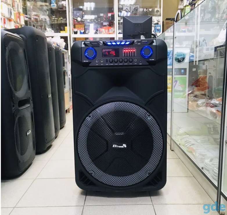 Продам 800 ватт Eltronic 20-11/108 crazy box минск беспроводная колонка с 2 радиомикрофонамик, фотография 1
