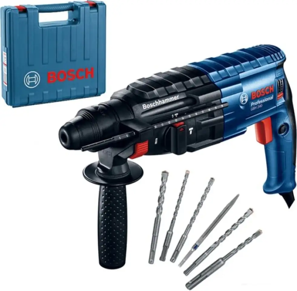 Перфоратор bosch gbh 240 professional 0611272102 (кейс, набор оснастки), фотография 1