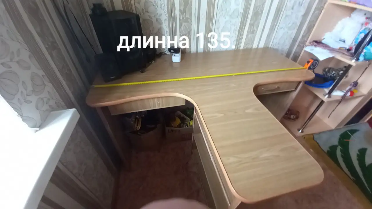 Стол письменный двухместный, фотография 1