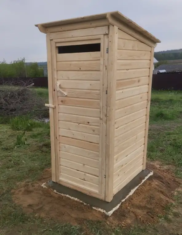 туалет санузел деревянный, фотография 1