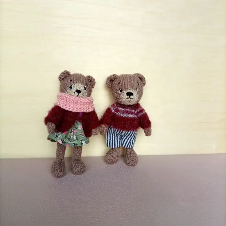 Мишки. Handmade.Вязаная игрушка. Хенд Мейд., фотография 5
