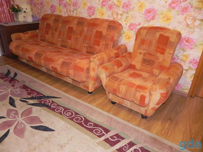 Диван-кровать, два кресла, фотография 2