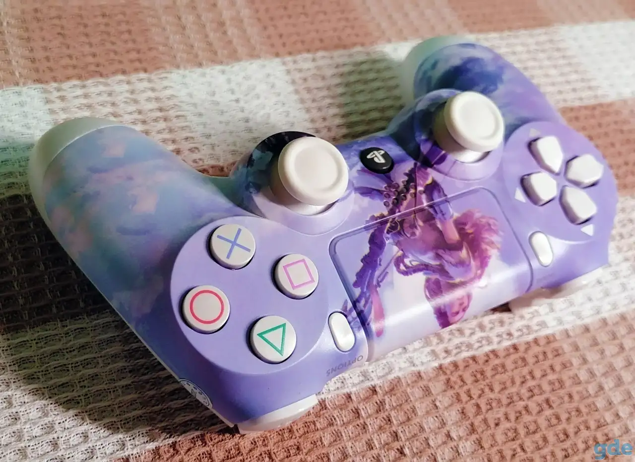 Геймпад DualShock PS4 с принтом Horizon Джойстик, фотография 2