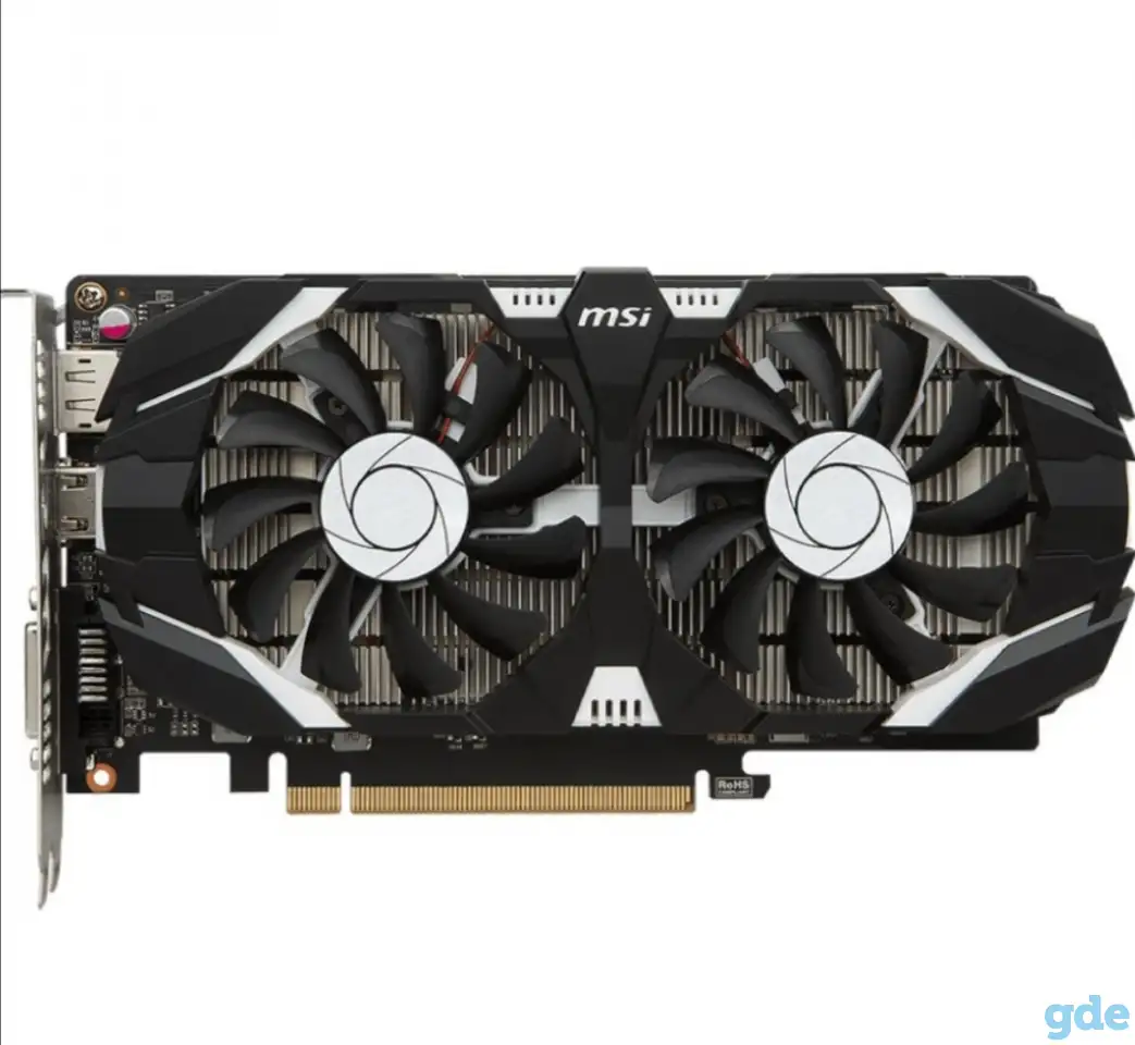 Видеокарта MSI Geforce GTX 1050 Ti OC 4GB GDDR5 Б/У, фотография 1