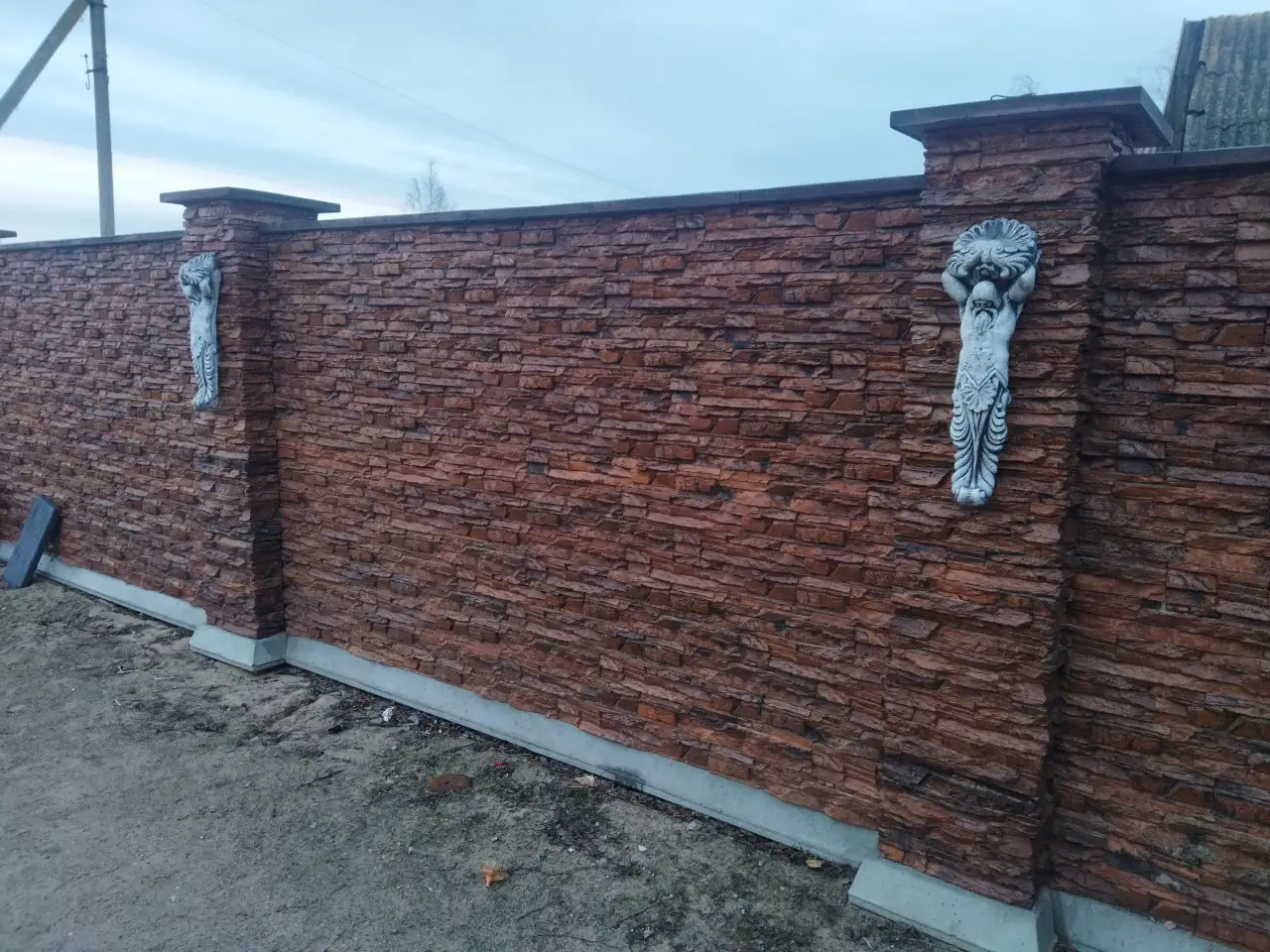 Заборы из искусственного камня ., фотография 1