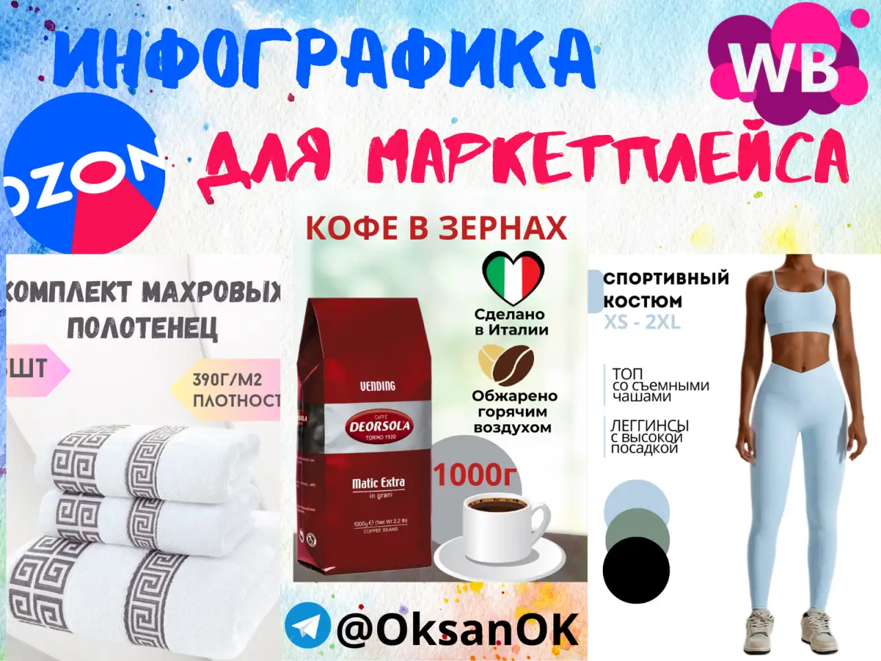 ИНФОГРАФИКА ДЛЯ МАРКЕТПЛЕЙСОВ WILDBERRIES OZON, фотография 1
