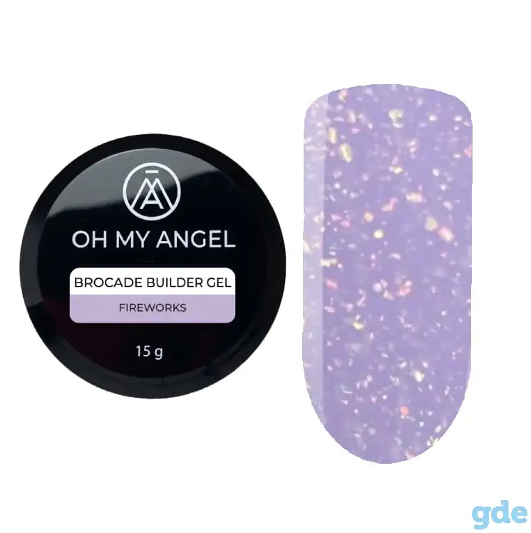 Гель Oh My Angel Brocade Builder Gel - Fireworks, 15 мл, фотография 1