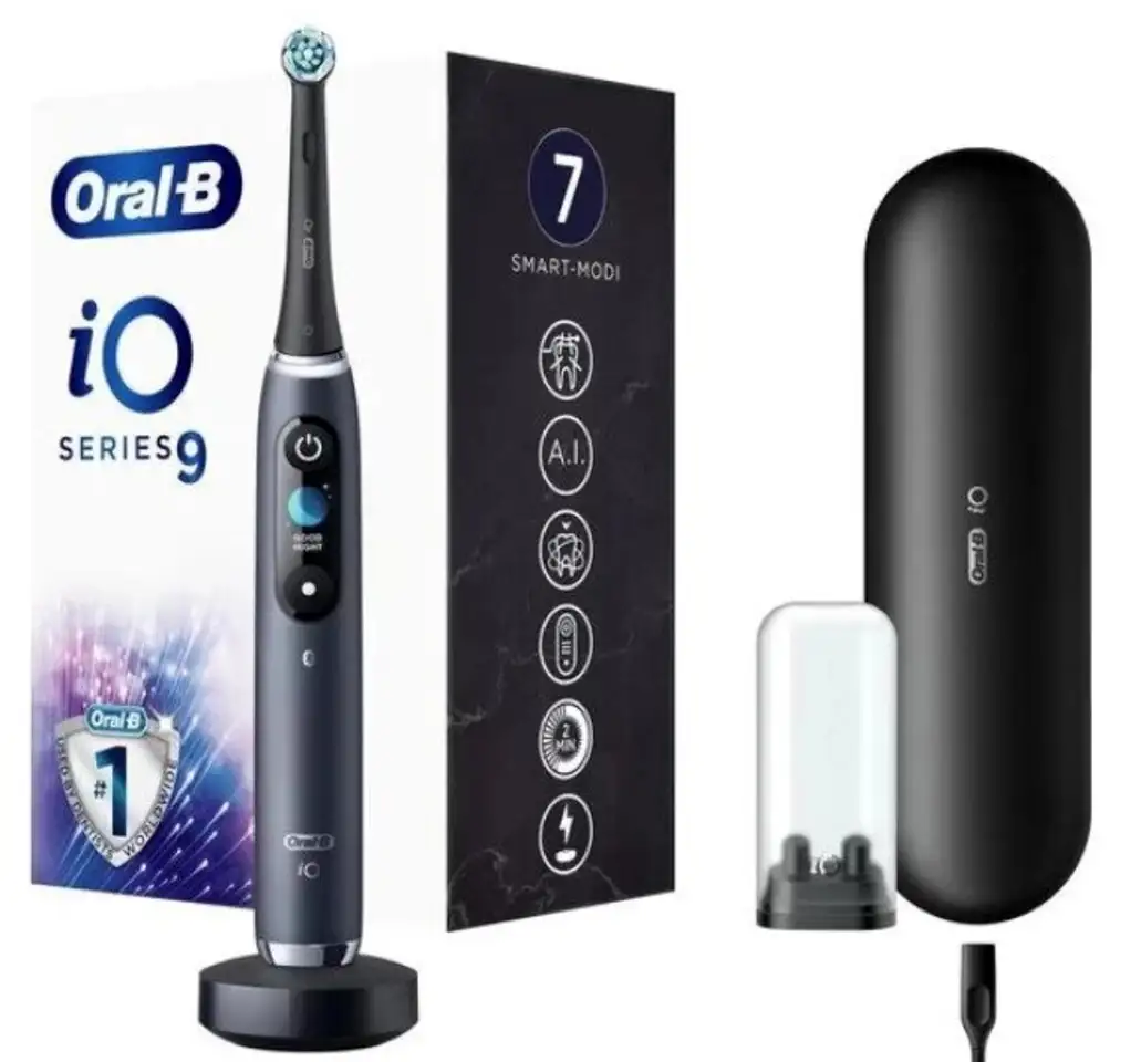Электрическая зубная щетка oral-b io 9 (черный), фотография 1