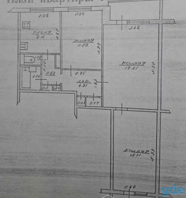 3-х комнатная квартира, переулок Гоголя д.18, фотография 7