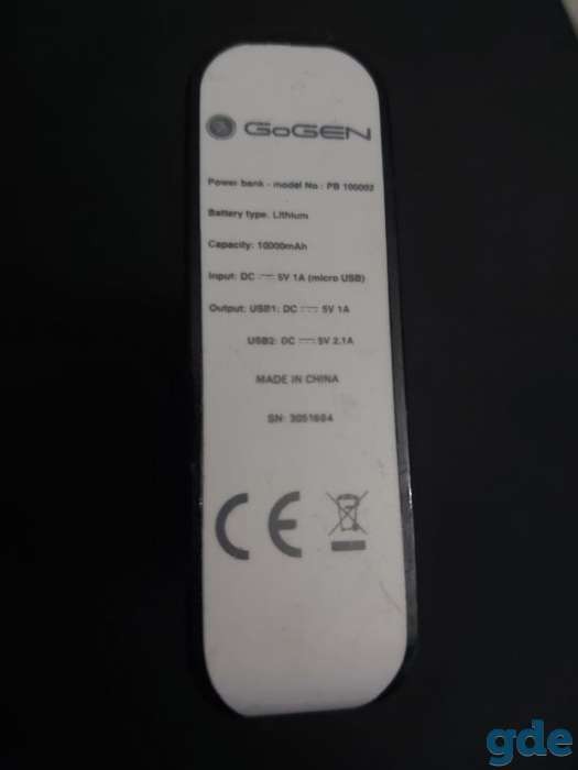 продам повербанк модель GoGen PB 100002 PW 10000 MAh цена 45 белорусских рублей, фотография 5