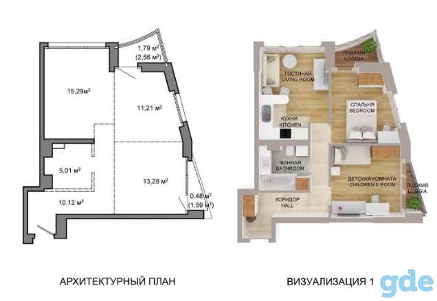 Продаю 3х комнатную квартиру новостройку в ЖК Минск МИр, фотография 1