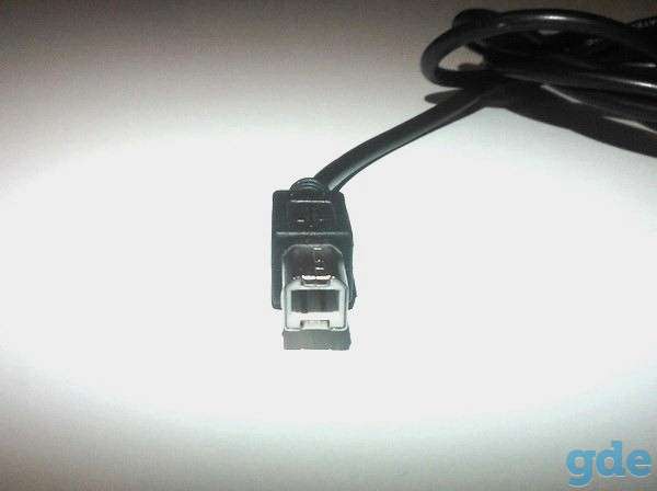 Кабель USB - USB-B (чёрный цвет), фотография 2