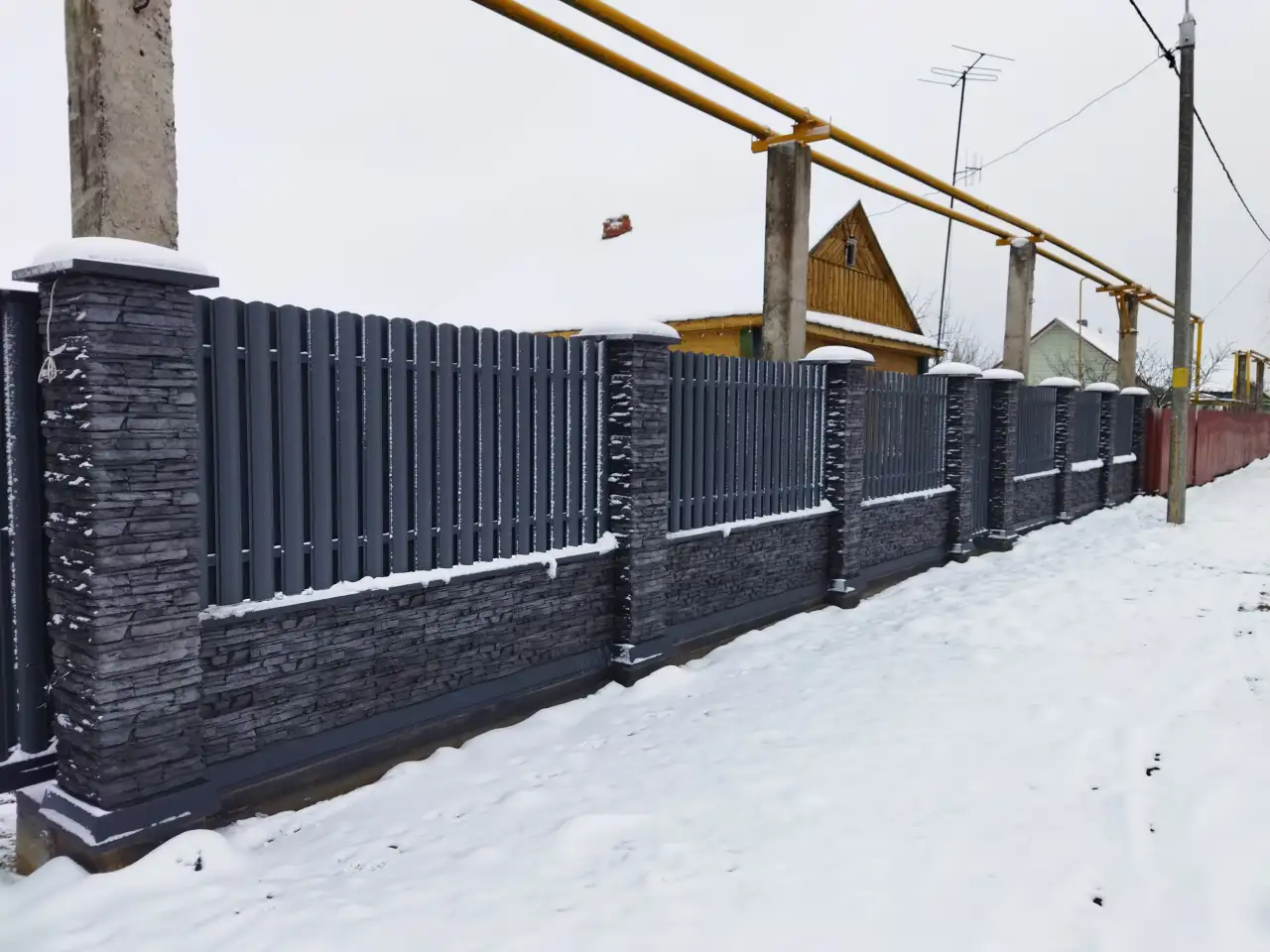 Изготовим забор из искуственного камня, фотография 2