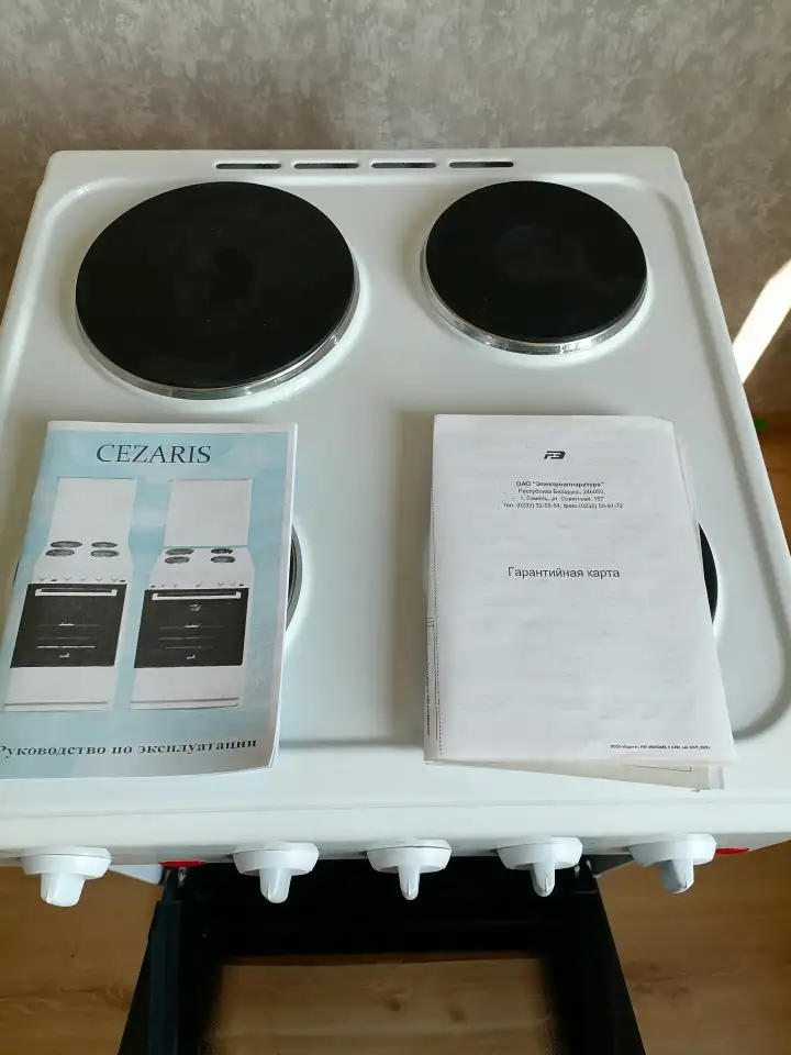 Продам электроплиту Cezaris, новая, с новостройки, включалась только  для проверки работоспособности, фотография 5