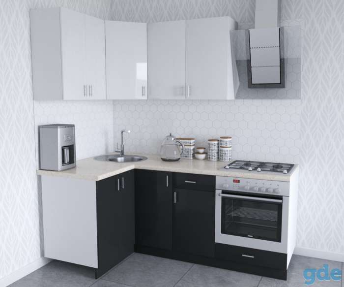 Готовая КУХНЯ ХоумЛайн Кристалл Люкс угловая, фотография 10