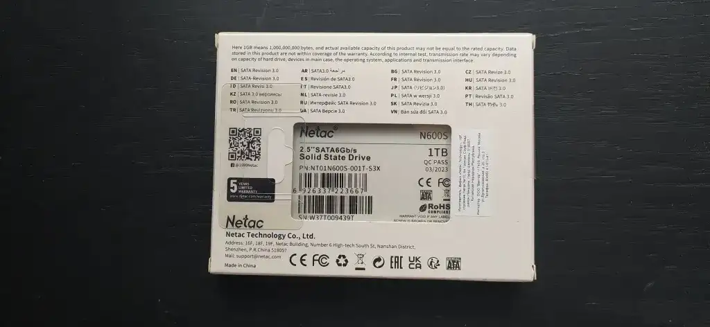 SSD Netac N600S 1 ТБ, фотография 2