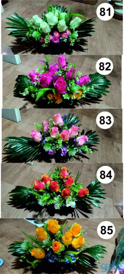 Композиции из искусственных цветов., фотография 1