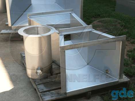 Гидрометрические лотки без горловины(Cutthroat flumes) для открытых каналов, фотография 1