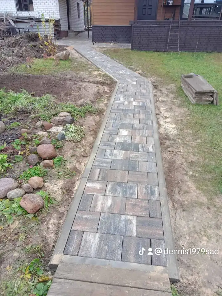 Укладка тротуарной плитки, фотография 4