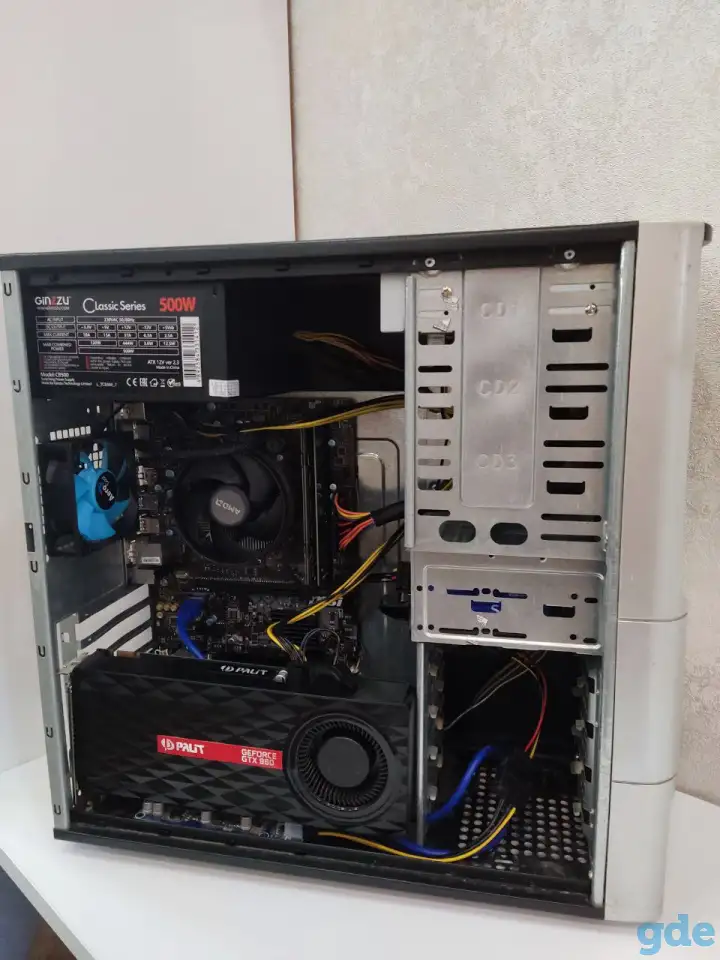 КОМПЬЮТЕР ИГРОВОЙ /RYZEN 5 2600/PALIT GEFORCE GTX 960 - 2GB/A320M-A PRO/SSD - 120/DDR4-8GB, фотография 1