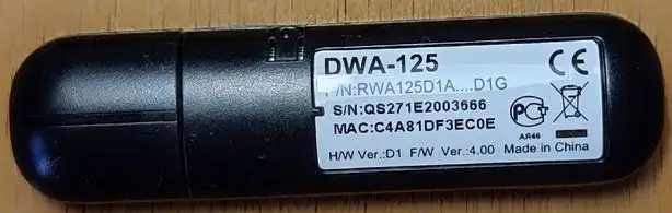 Беспроводной адаптер D-Link DWA-125, фотография 2