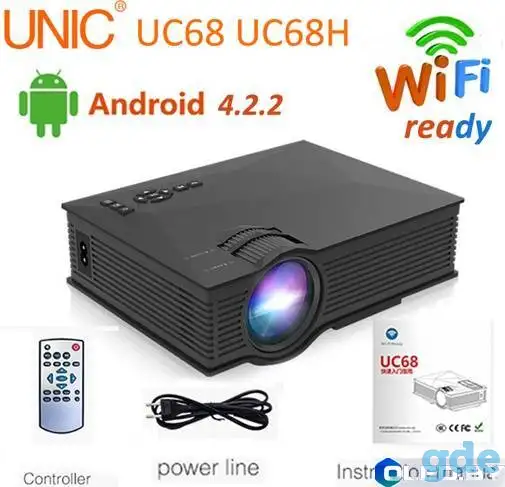 LED Проектор c Wi-Fi UC68, фотография 1